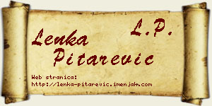 Lenka Pitarević vizit kartica